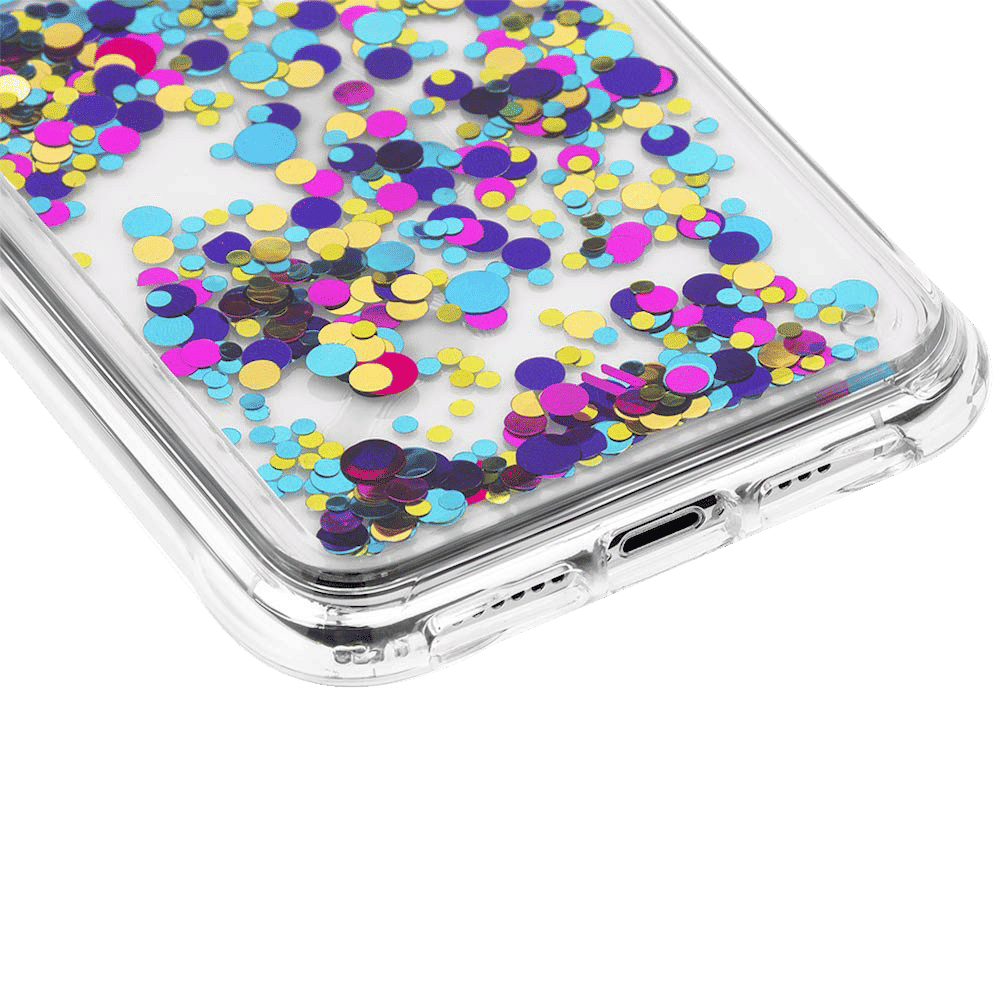 Case-Mate Waterfall Glitter Polycarbonate Back Cover for Apple iPhone 11 Pro Max (Wireless Charging Compatible, Confetti)_12