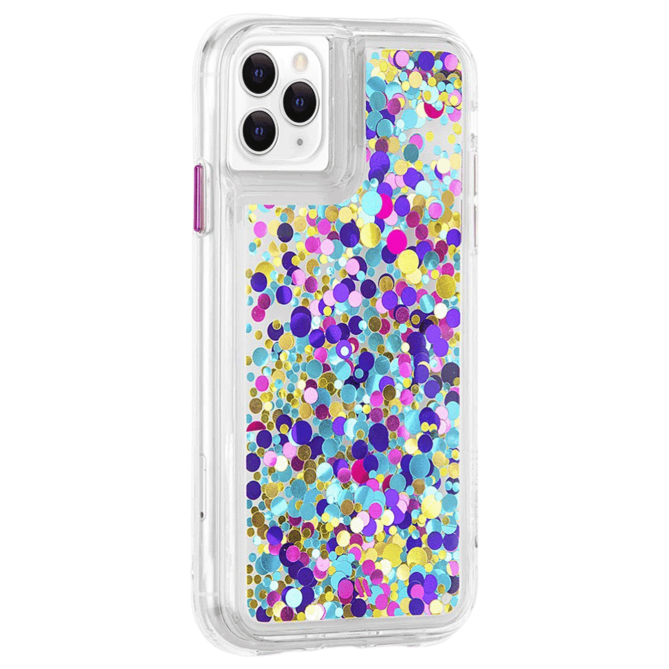 Case-Mate Waterfall Glitter Polycarbonate Back Cover for Apple iPhone 11 Pro Max (Wireless Charging Compatible, Confetti)_4