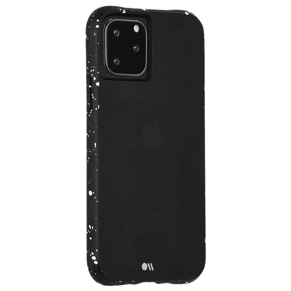 Case-Mate Back Cover for Apple iPhone 11 Pro Max (Paint Splatter Design, Speckled Black)_4