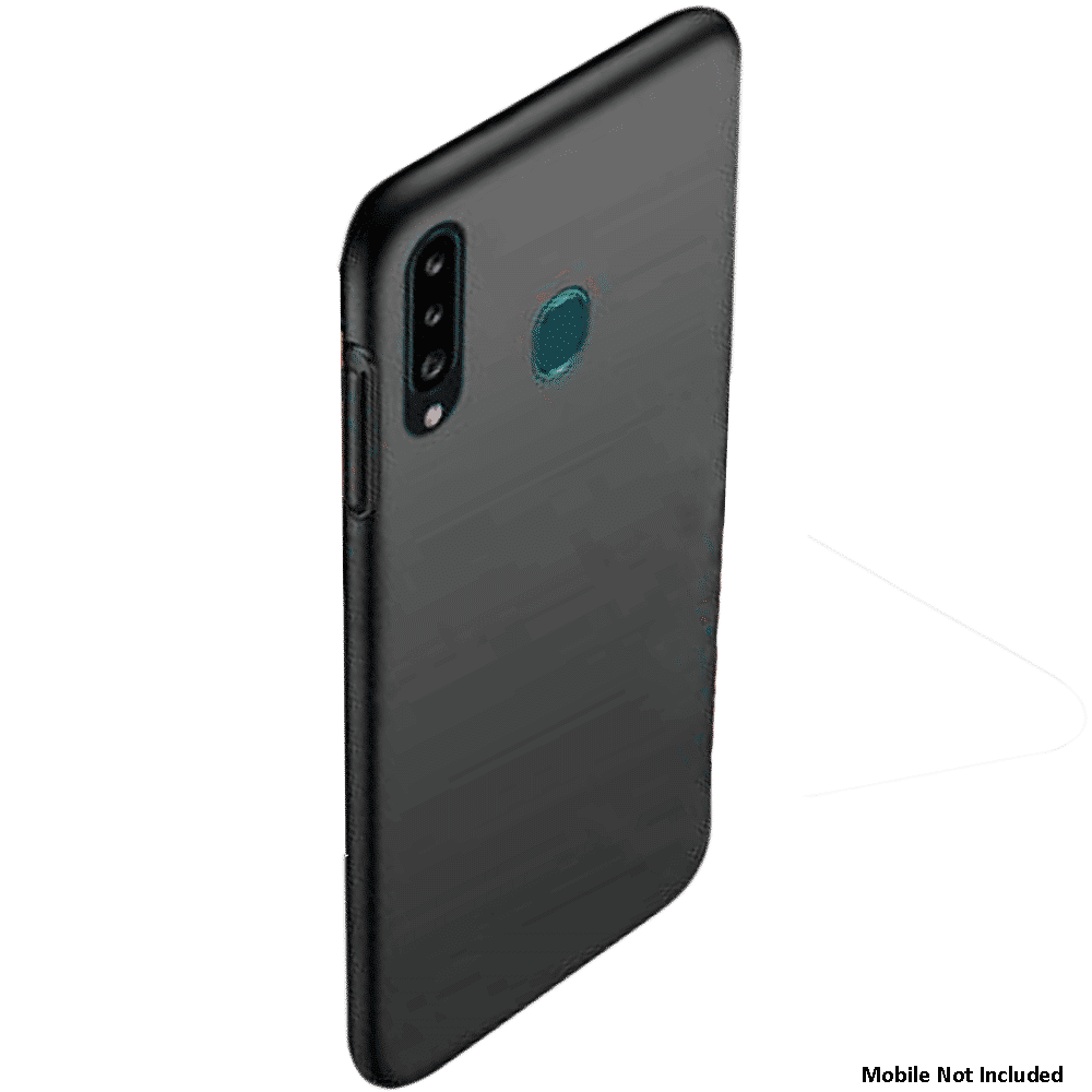 scratchgard 446 Silicone Back Cover for Galaxy A20s (Sleek Design,, Black)_3