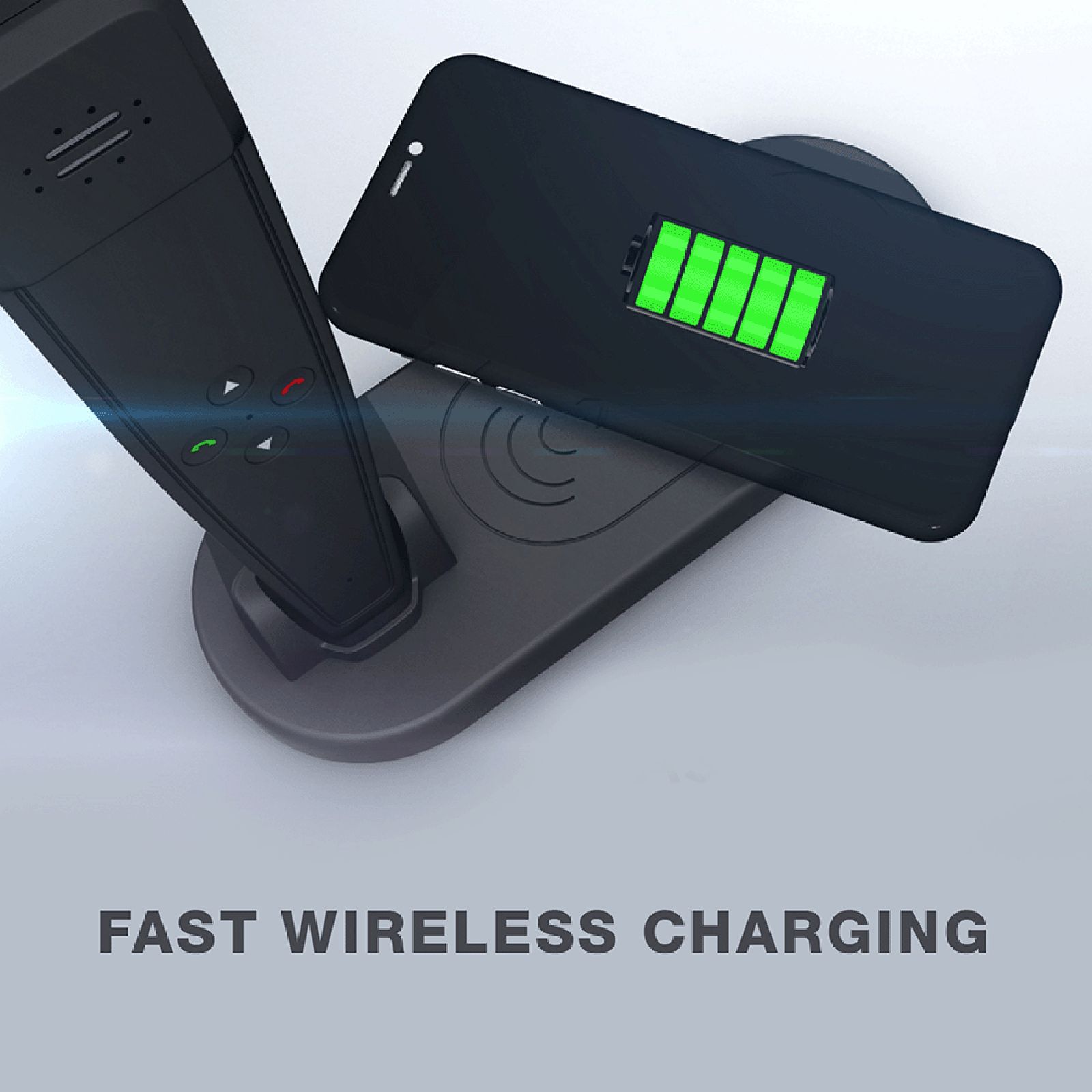 XECH Pulse 22 Wireless Charger for iOS, Android and Smart Handset (Qi Certified, Short Circuit Control, Black)_4