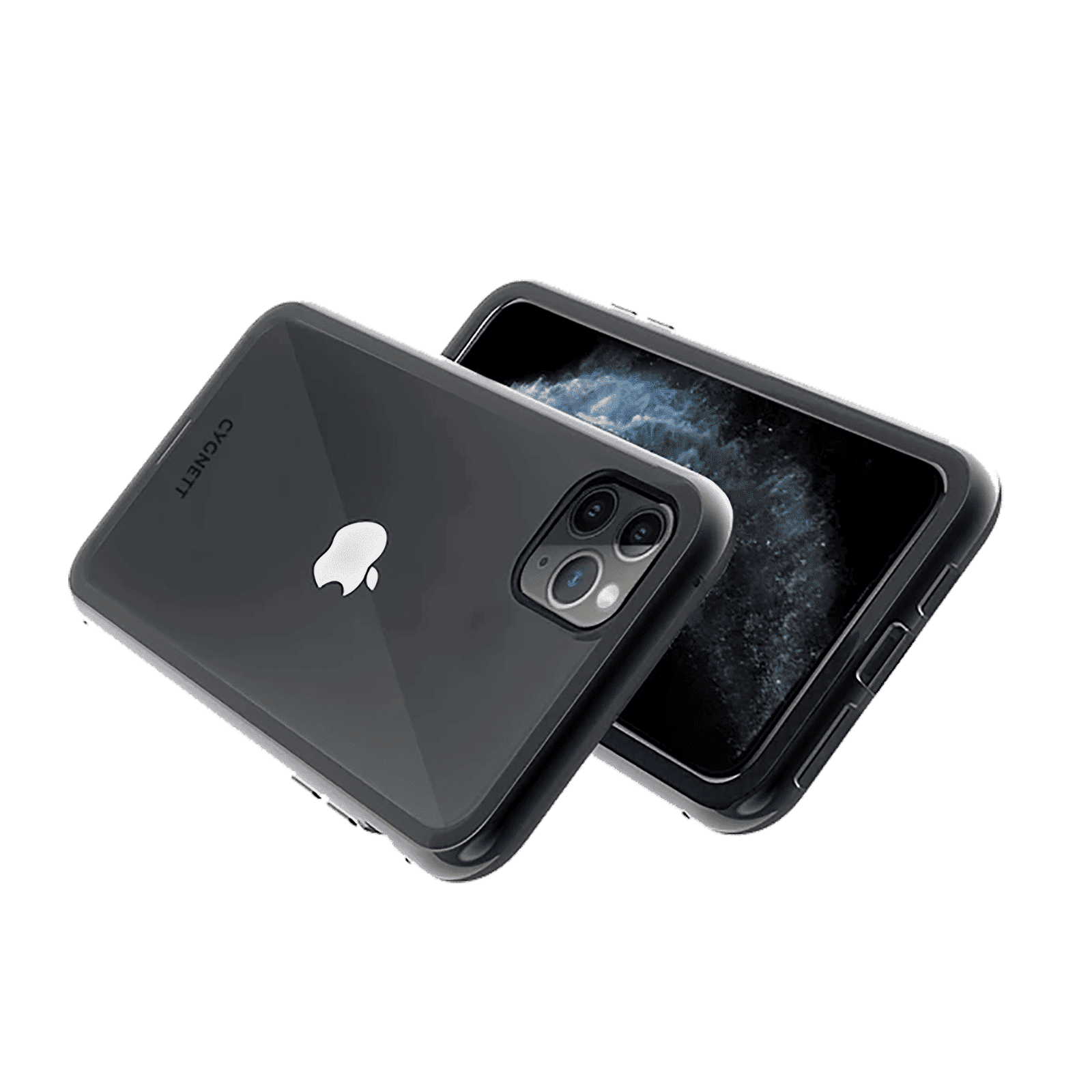 CYGNETT Ozone Tempered Glass & Aluminium Full Case Cover for Apple iPhone 11 Pro (Supports Wireless Charging, Black)_5