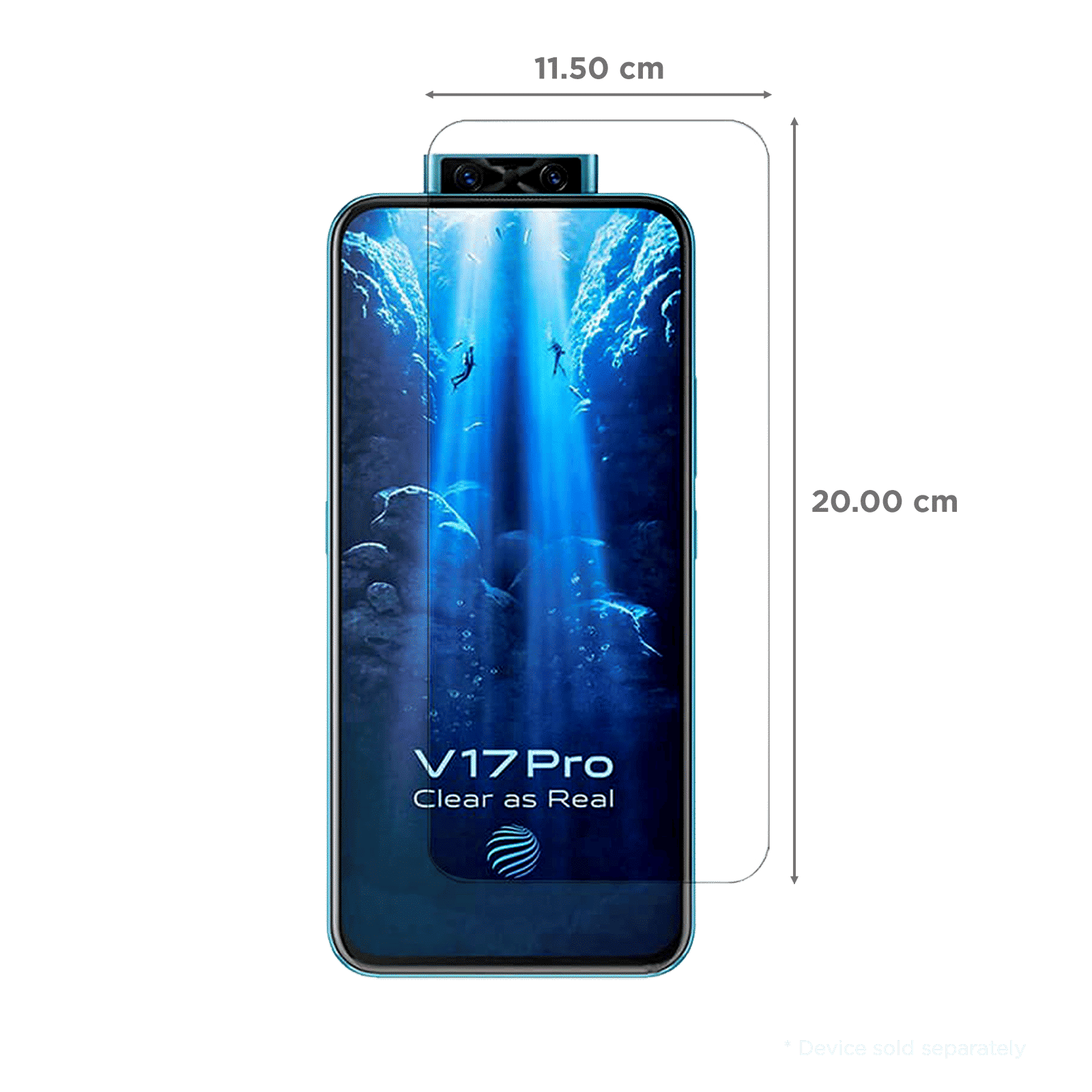 scratchgard Screen Protector for Vivo V17 Pro (Fingerprint Resistant)_2