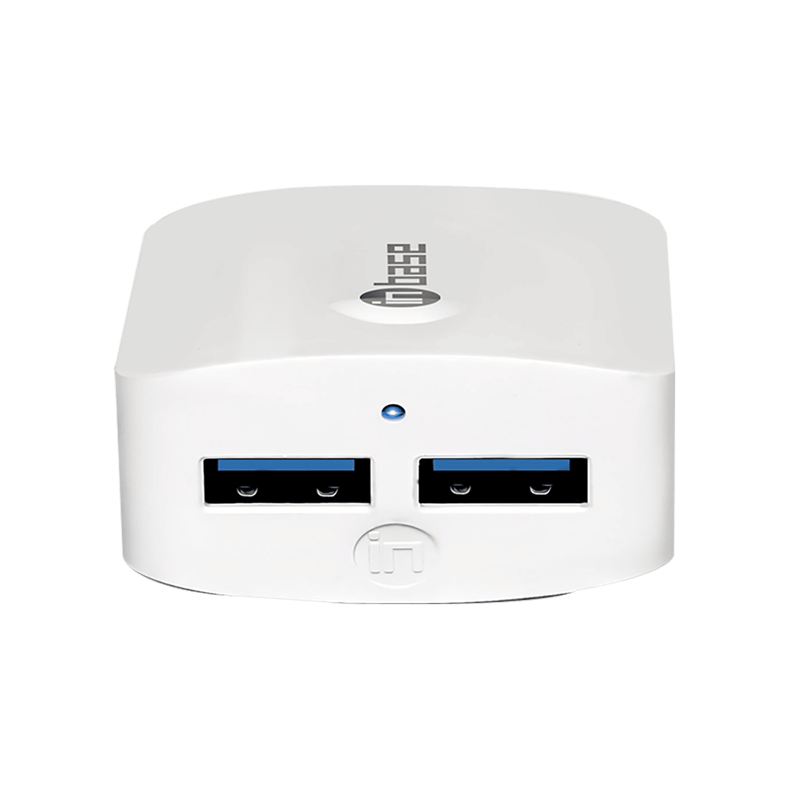 in base Type A 2-Port Fast Wall Charger (Adapter Only, LED Indicator, White)_3
