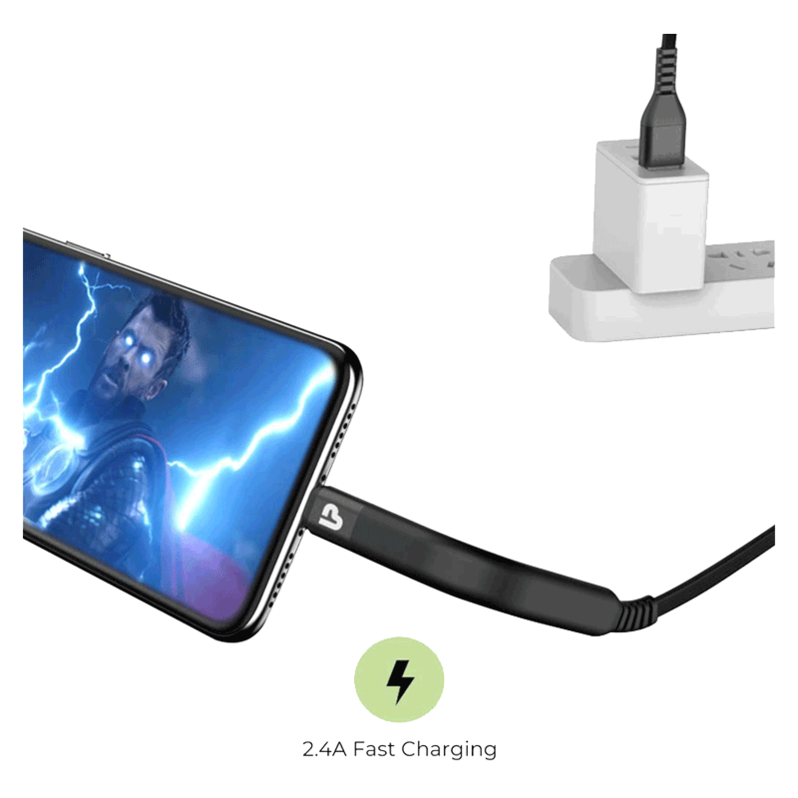 ultraprolink Flex Type A to Type C 3.9 Feet (1.2M) Cable (Tangle Free Flat Wire, Black)_7