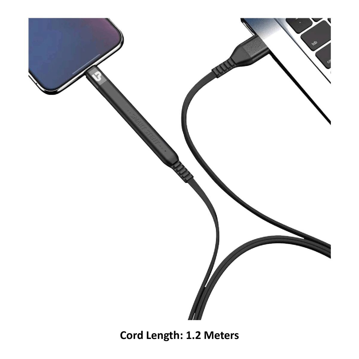 ultraprolink Flex Type A to Type C 3.9 Feet (1.2M) Cable (Tangle Free Flat Wire, Black)_8