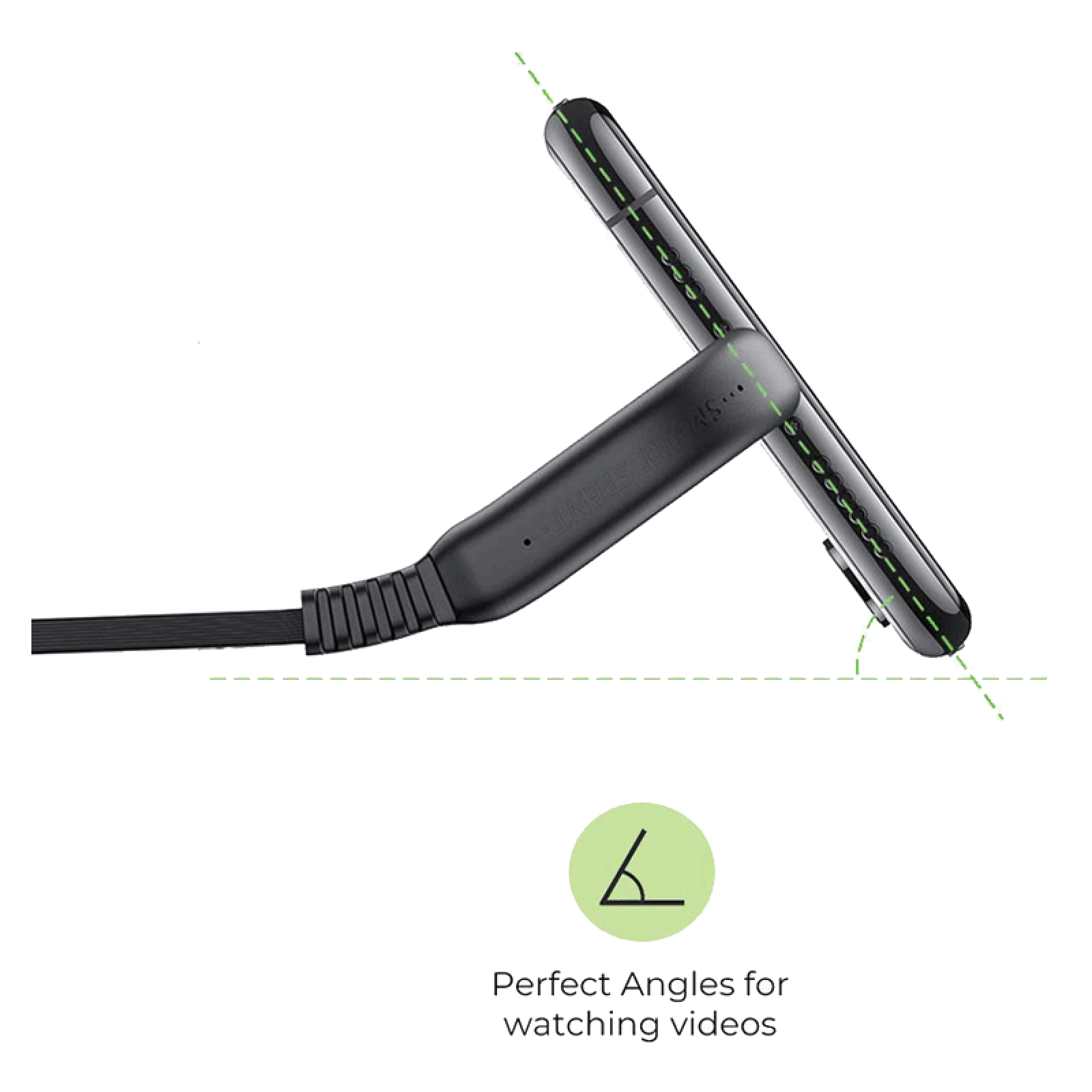 ultraprolink Flex Type A to Type C 3.9 Feet (1.2M) Cable (Tangle Free Flat Wire, Black)_5