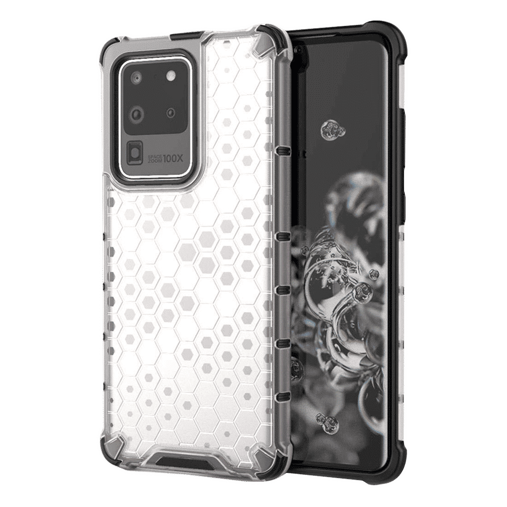 in base XD Series TPU Back Cover for SAMSUNG Galaxy S20 Ultra (Lightweight, Clear with Black)_1