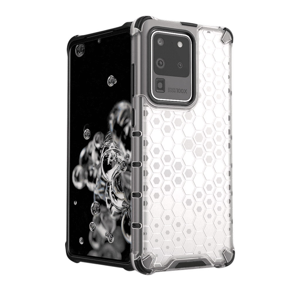 in base XD Series TPU Back Cover for SAMSUNG Galaxy S20 Ultra (Lightweight, Clear with Black)_5
