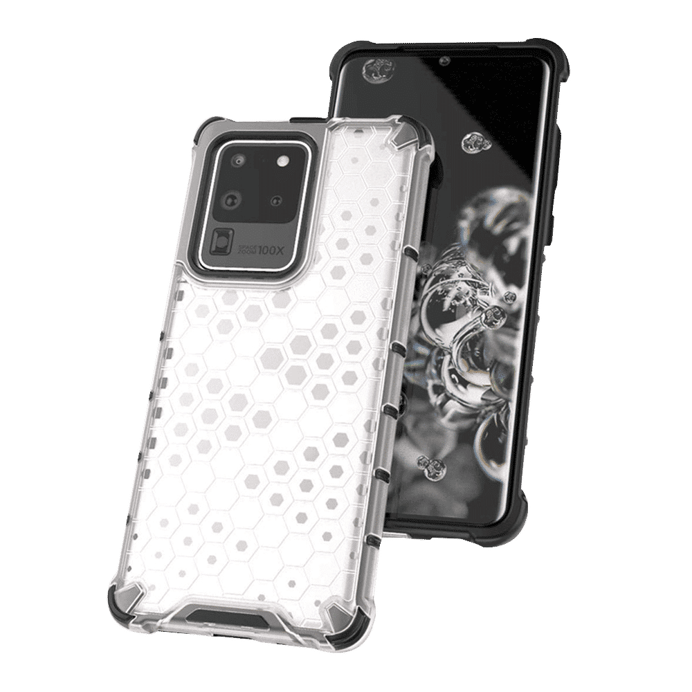 in base XD Series TPU Back Cover for SAMSUNG Galaxy S20 Ultra (Lightweight, Clear with Black)_7