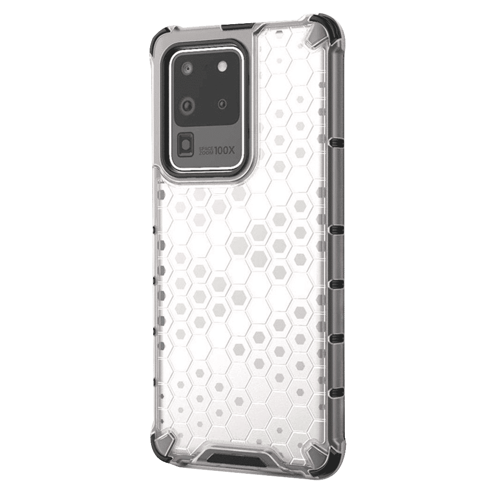 in base XD Series TPU Back Cover for SAMSUNG Galaxy S20 Ultra (Lightweight, Clear with Black)_8