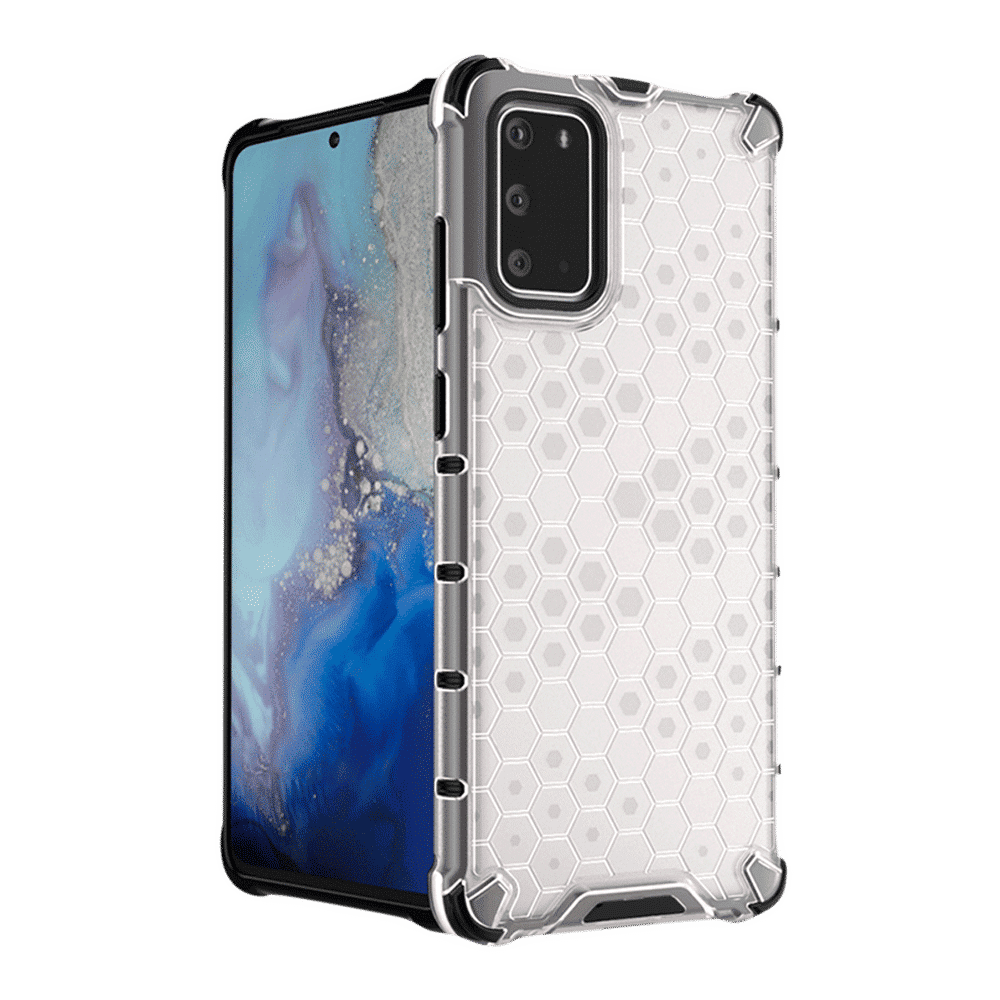 in base XD TPU Back Cover for SAMSUNG Galaxy S20 Plus (Lightweight & Slim, Clear with Black)_6