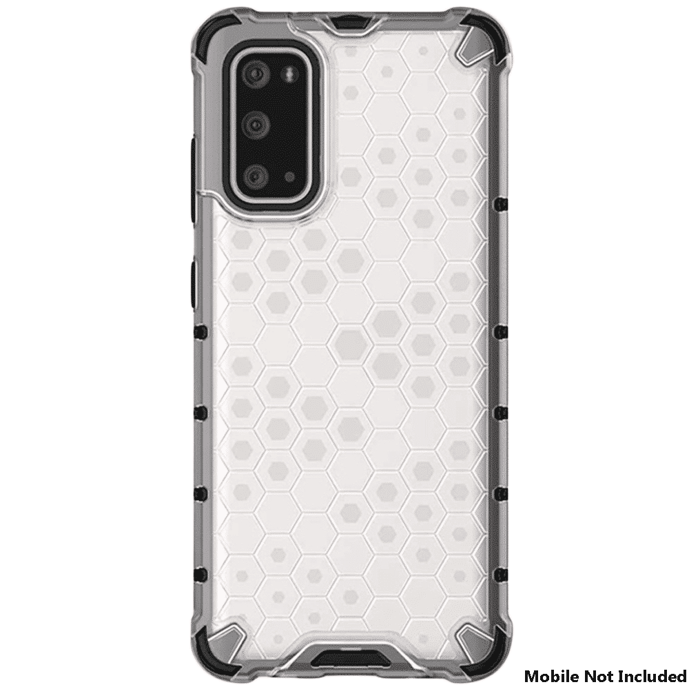 in base XD TPU Back Cover for SAMSUNG Galaxy S20 Plus (Lightweight & Slim, Clear with Black)_7