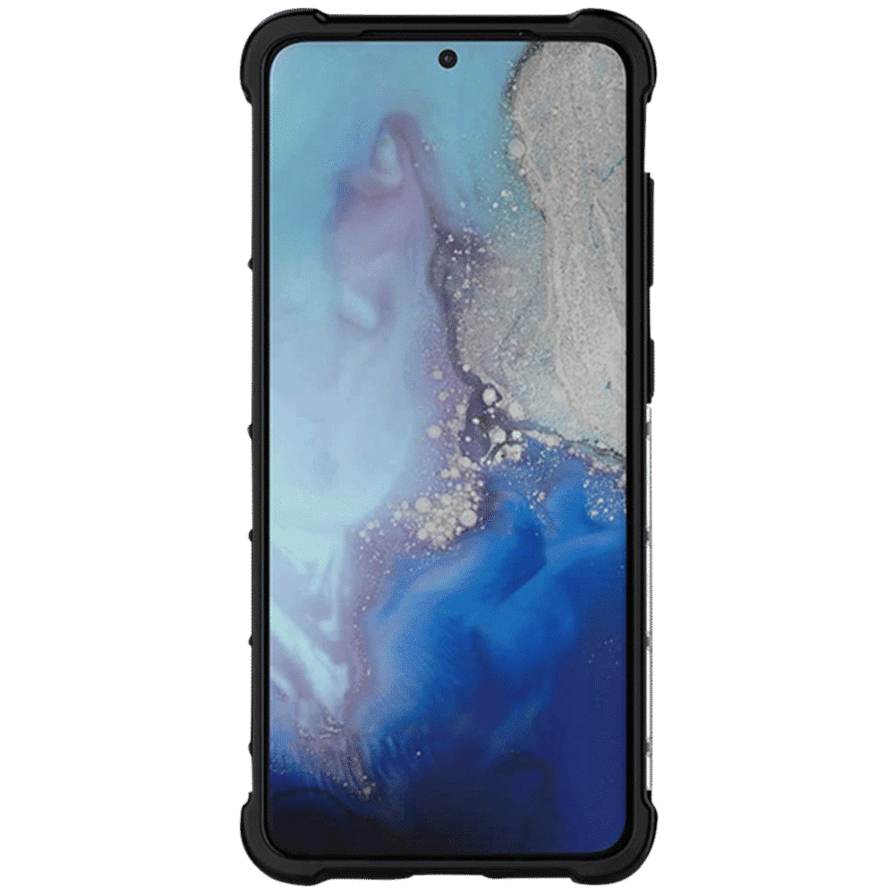 in base XD TPU Back Cover for SAMSUNG Galaxy S20 Plus (Lightweight & Slim, Clear with Black)_8