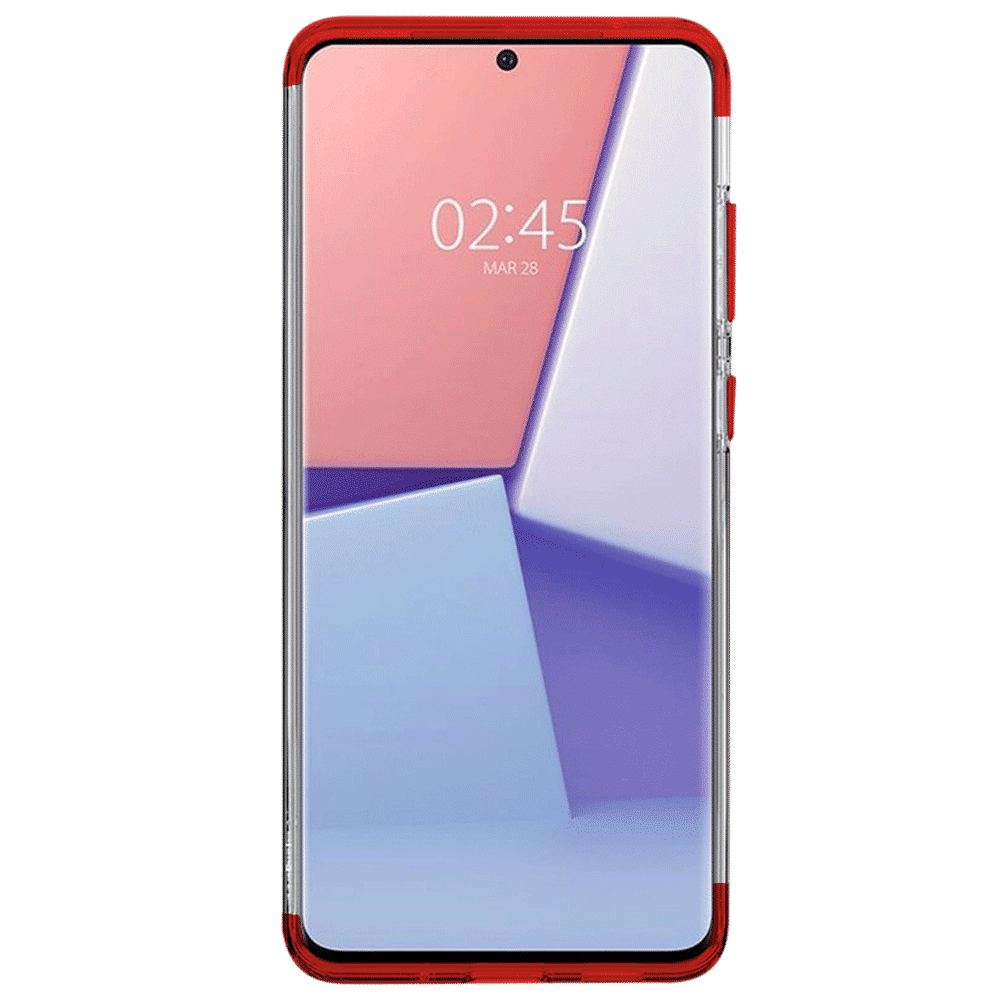 in base Luxury Polyurethane Back Cover for SAMSUNG Galaxy S20 Ultra (Lightweight, Clear with Red)_8