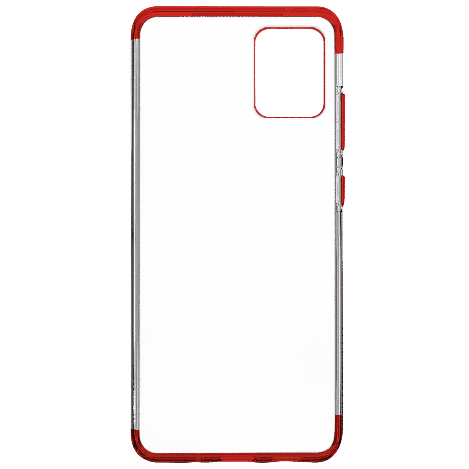 in base Luxury Polyurethane Back Cover for SAMSUNG Galaxy S20 Ultra (Lightweight, Clear with Red)_3