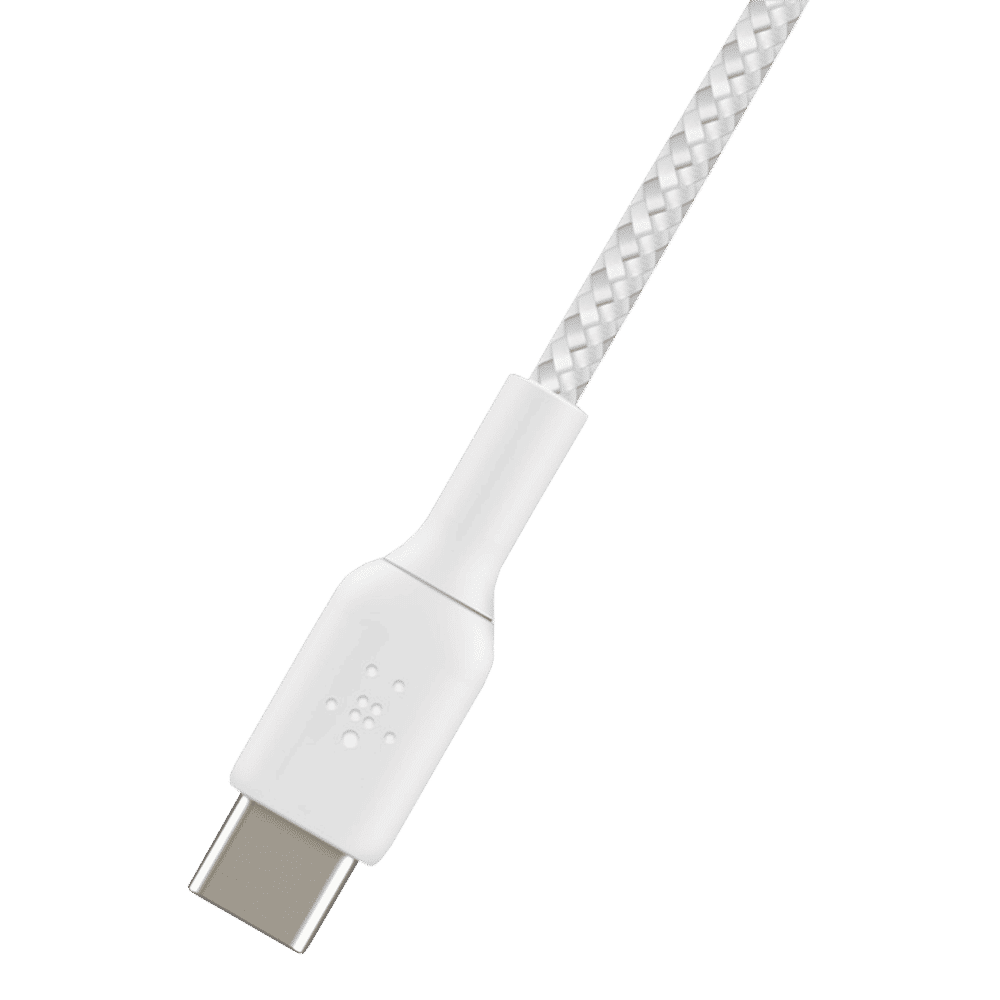 belkin Boost Charge USB 2.0 Type C to Lightning Charging Cable (Double Braided Nylon, White) belkin Boost Charge USB 2.0 Type C to Lightning Charging Cable (Double Braided Nylon, White)_8