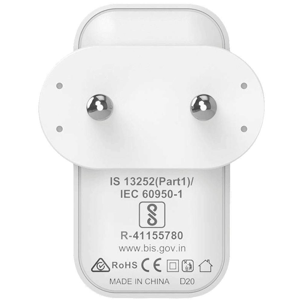 stuffcool Napoleon 65 Watts 2-Port USB Wall Charging Adapter (Gallium Nitride Technology, PD65W, White)_3