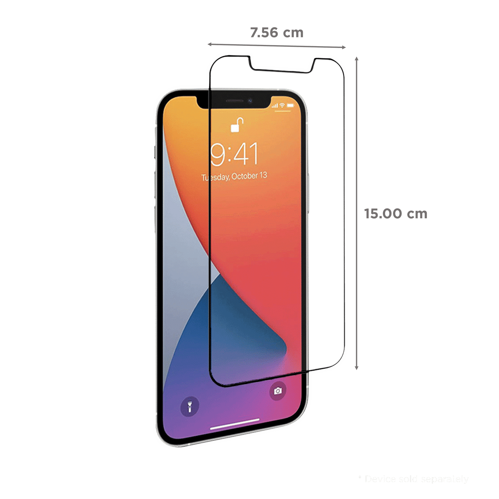 scratchgard Tempered Glass Screen Protector For Apple iPhone 12 (Fingerprint Resistant)_2