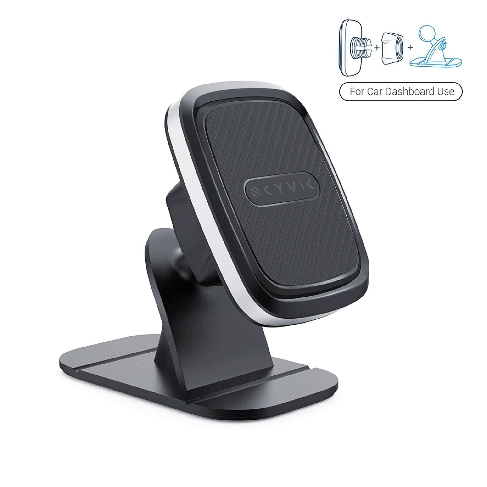 SKYVIK Truhold Magnetic Air-vent Dashboard Mobile Holder (Car, CM-ADM02, Black)_5