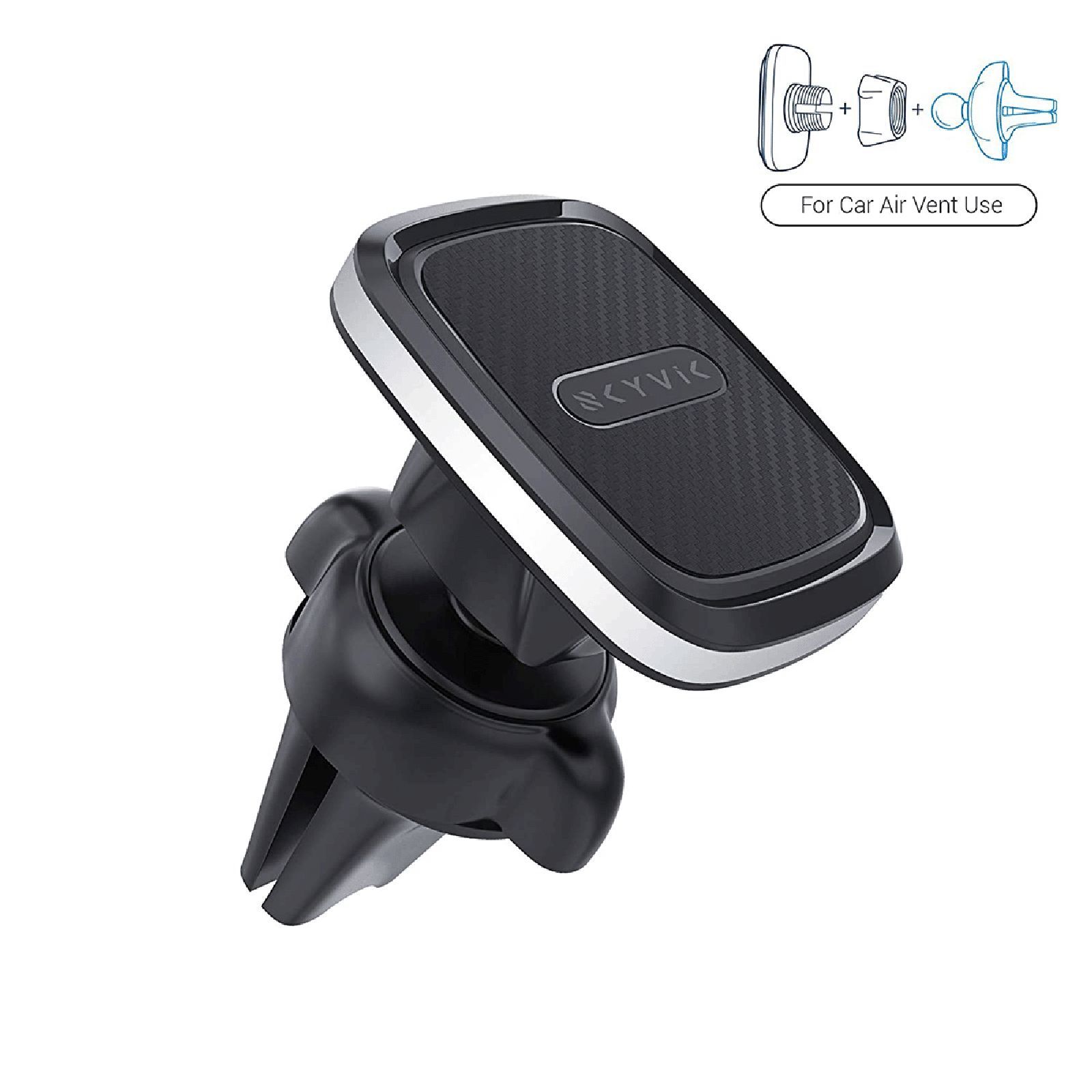 SKYVIK Truhold Magnetic Air-vent Dashboard Mobile Holder (Car, CM-ADM02, Black)_6