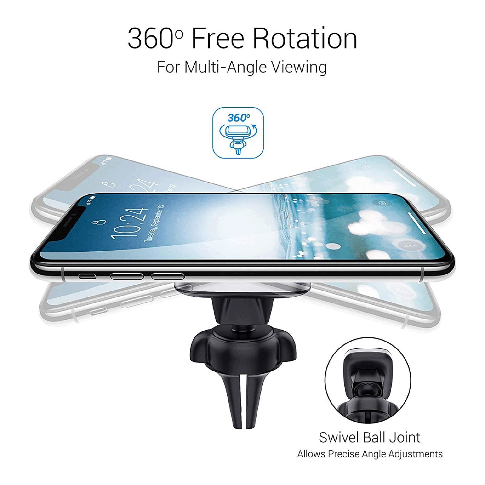 SKYVIK Truhold Magnetic Air-vent Dashboard Mobile Holder (Car, CM-ADM02, Black)_7