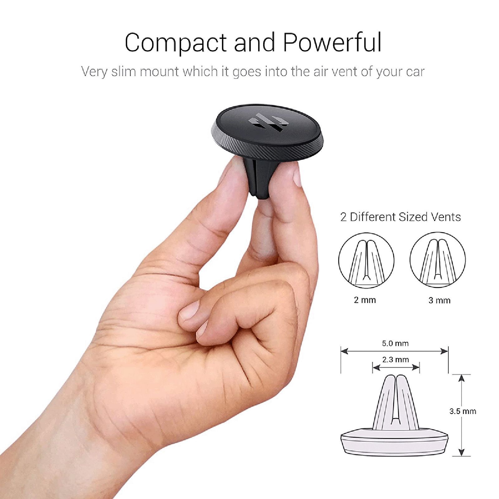 SKYVIK Truhold Magnetic Air-vent Magnetic Mobile Holder (Car, CM-AR04, Black)_8