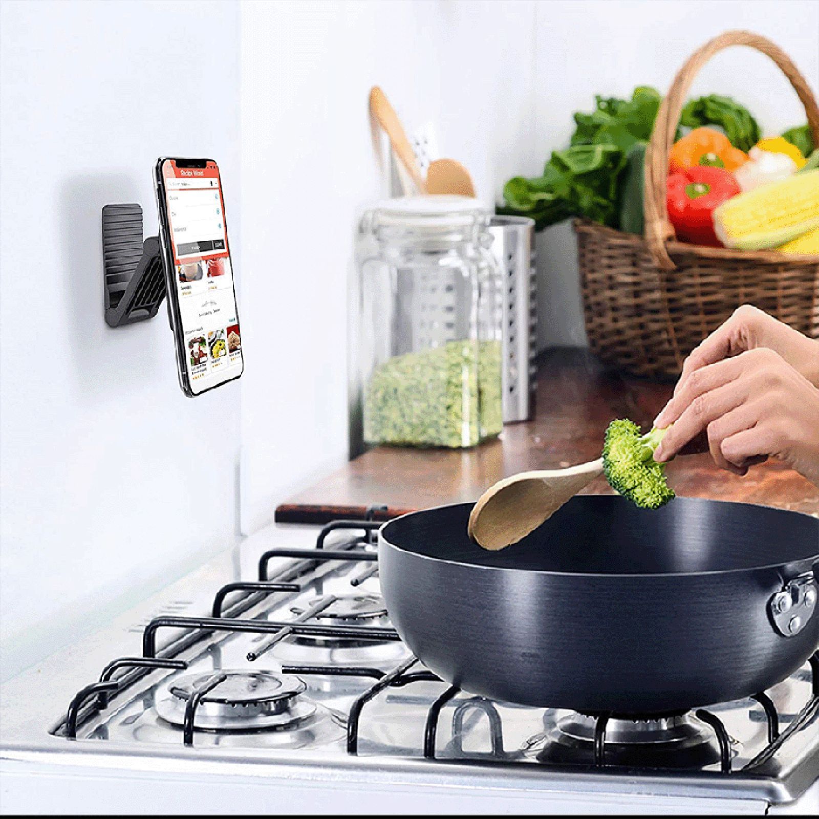 SKYVIK Truhold Multiway Magnetic Mobile Holder (Car/Office/Home, MM-ZF03MF, Black)_6