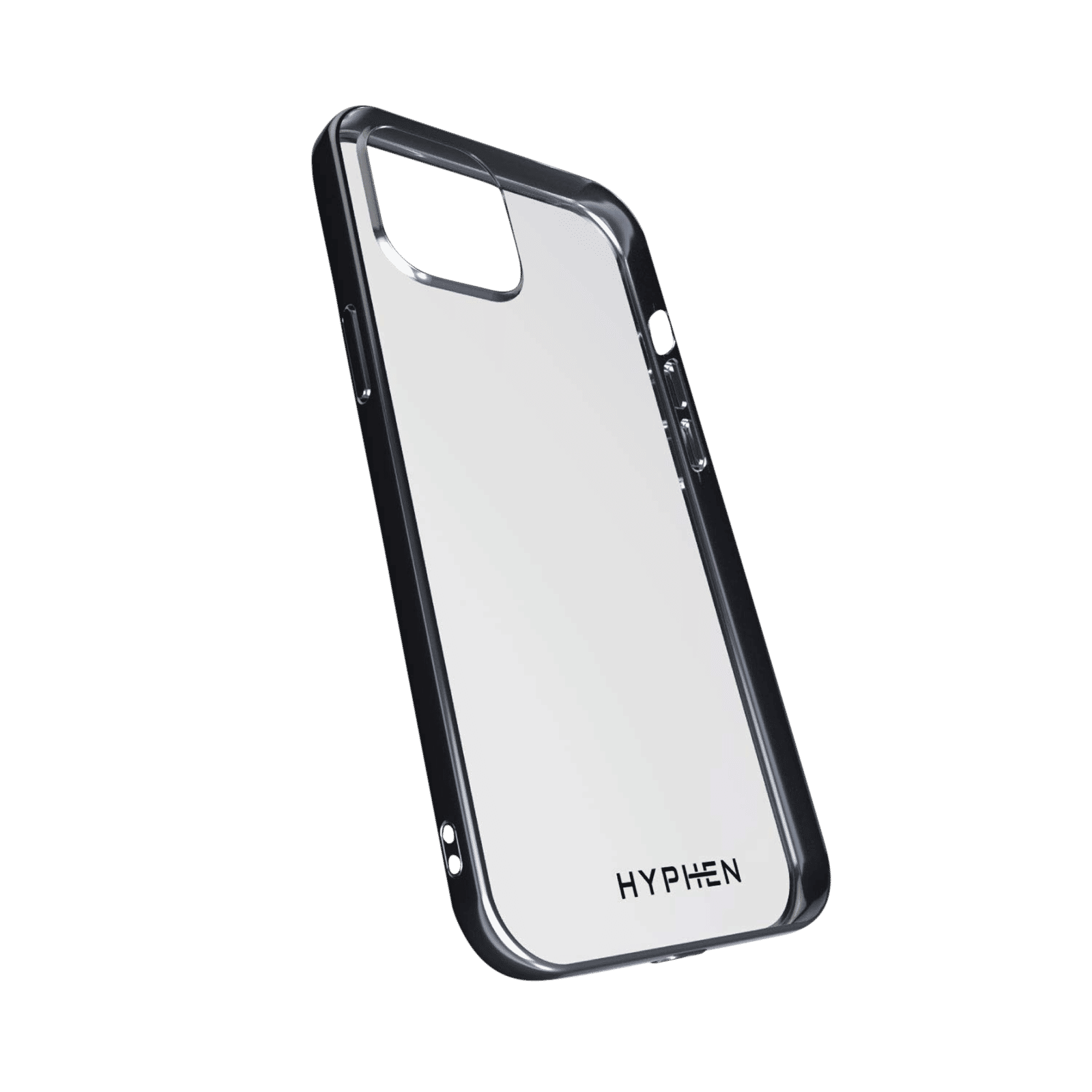 HYPHEN Frame TPU & Plastic Back Cover for Apple iPhone 12 Pro Max (Supports Wireless Charging, Silver)_8