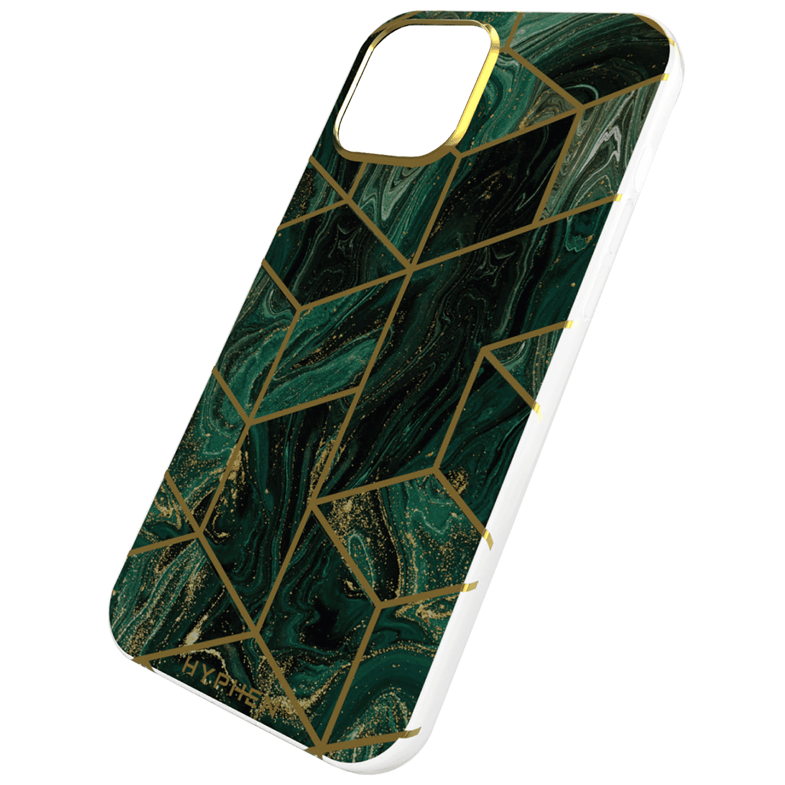 HYPHEN Luxe Marble TPU Back Cover for Apple iPhone 12 Pro Max (Compact and Flexible, Forest Green)_3
