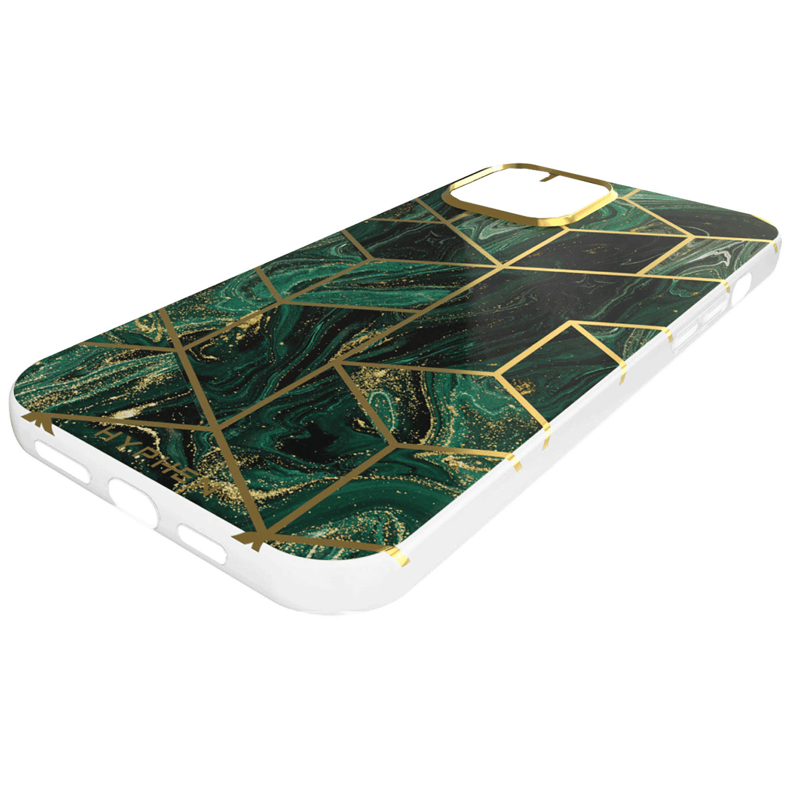 HYPHEN Luxe Marble TPU Back Cover for Apple iPhone 12 Pro Max (Compact and Flexible, Forest Green)_7