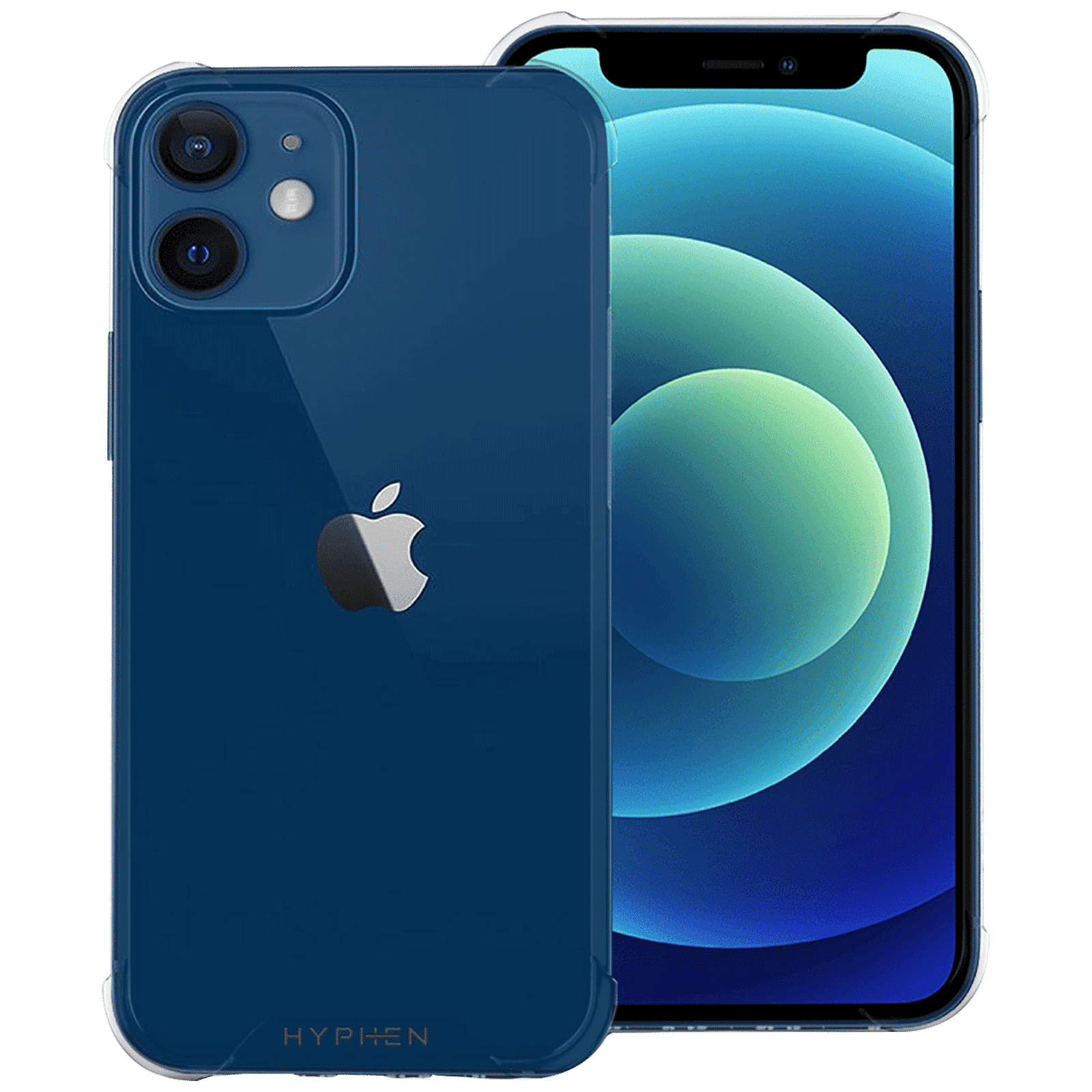 HYPHEN HPC-DXII540442 TPU and Polycarbonate Back Cover for Apple iPhone 12 Mini (Compact, Flexible and Slim, Clear) HYPHEN HPC-DXII540442 TPU and Polycarbonate Back Cover for Apple iPhone 12 Mini (Compact, Flexible and Slim, Clear)_1