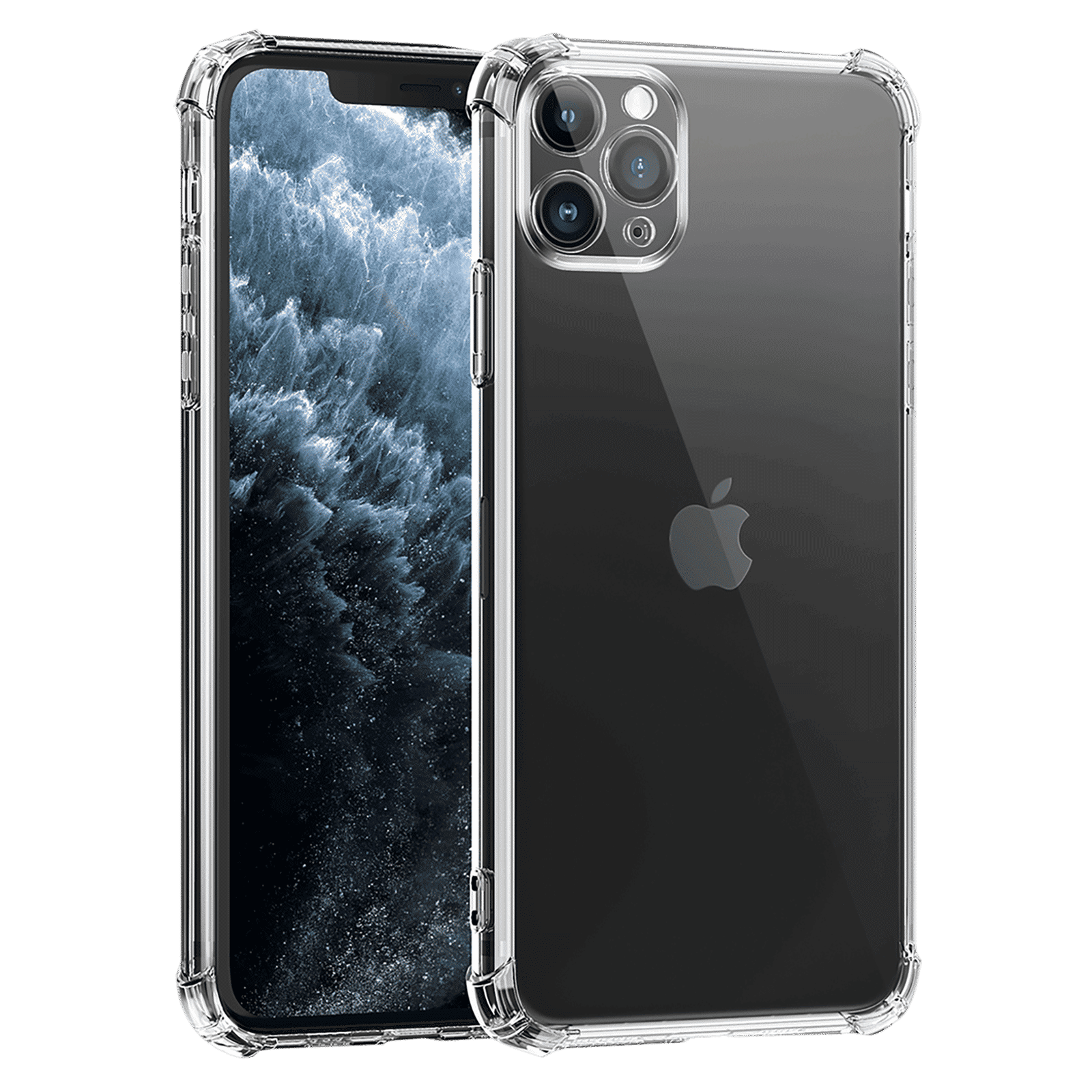 in base Ultra Clear TPU Shell Back Cover for Apple iPhone 12 Pro Max (Soft and Flexible, Clear)_1