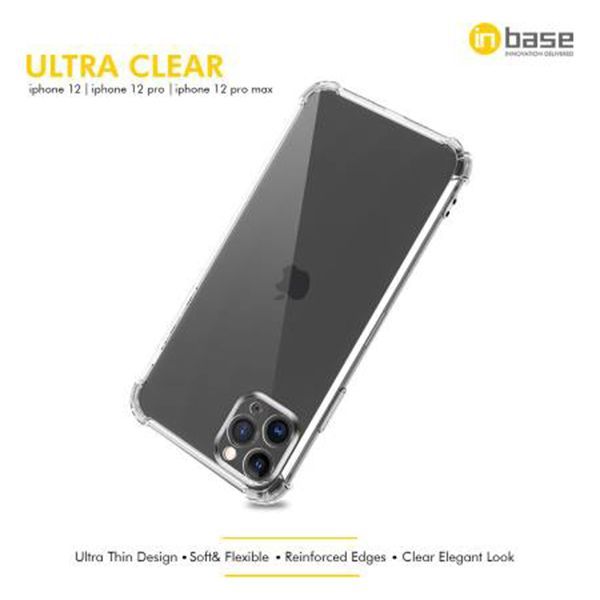 in base Ultra Clear TPU Shell Back Cover for Apple iPhone 12 Pro Max (Soft and Flexible, Clear)_7