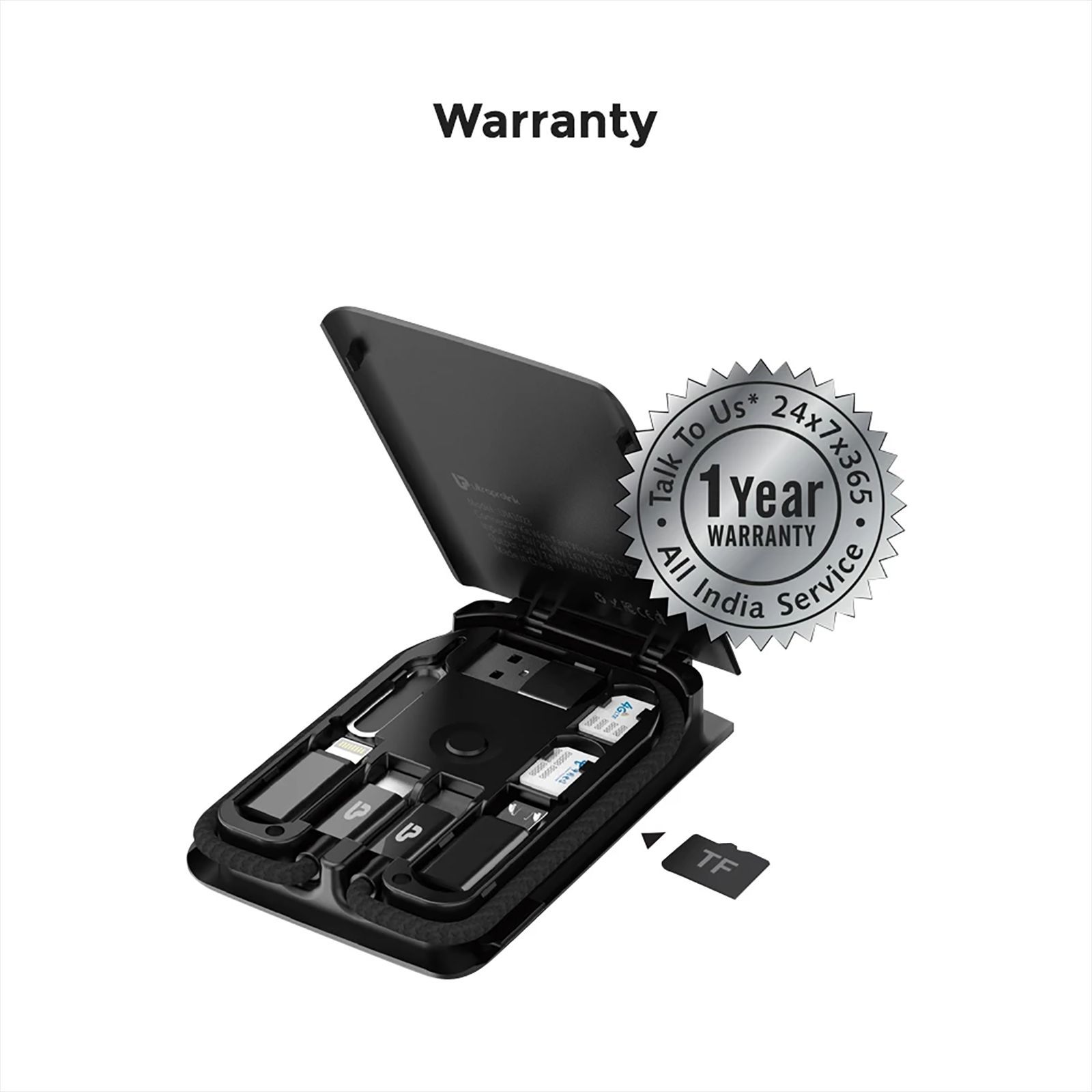 ultraprolink UM1023 Type C to Type A, Type C, Micro USB, Lightning 12-in-1 Cable (Wireless Charging Compatible, Black)_6