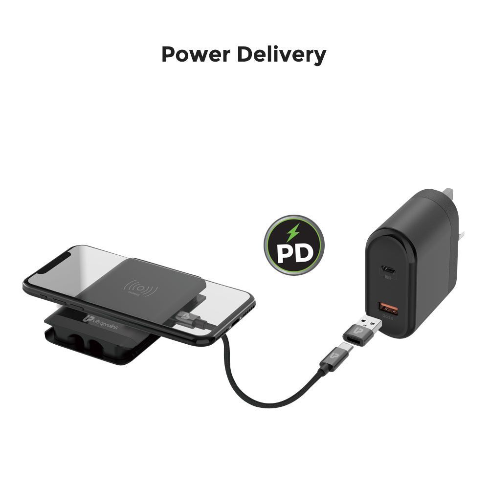 ultraprolink UM1023 Type C to Type A, Type C, Micro USB, Lightning 12-in-1 Cable (Wireless Charging Compatible, Black)_2