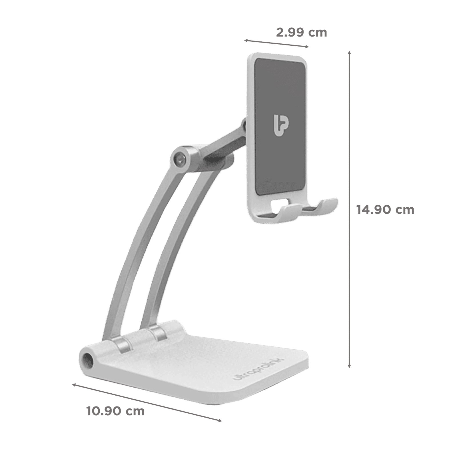 ultraprolink Table Top Stand Universal Phone Holder for Tablets and Smartphones (Multi view Angle, UM1030, White)_2