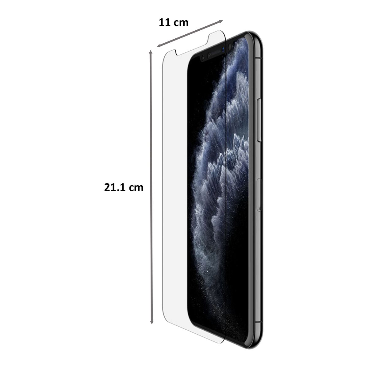 in base Tempered Glass Screen Protector For iPhone 12 Pro Max (Fingerprint Resistant)_2