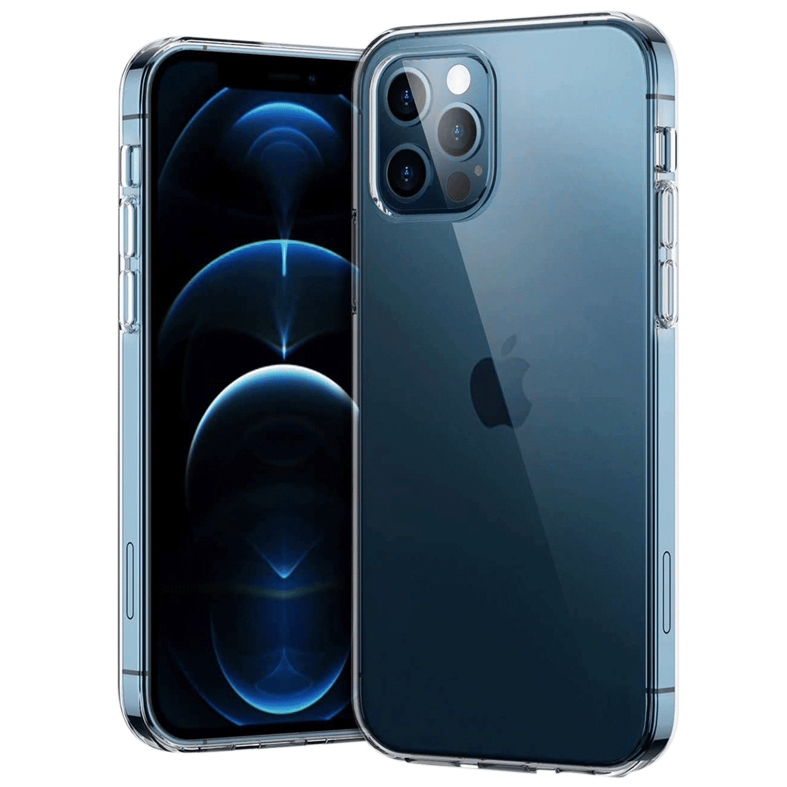 in base Ultra Slim TPU Back Cover for Apple iPhone 12 Pro Max (Ultra Thin Design, Clear)_1