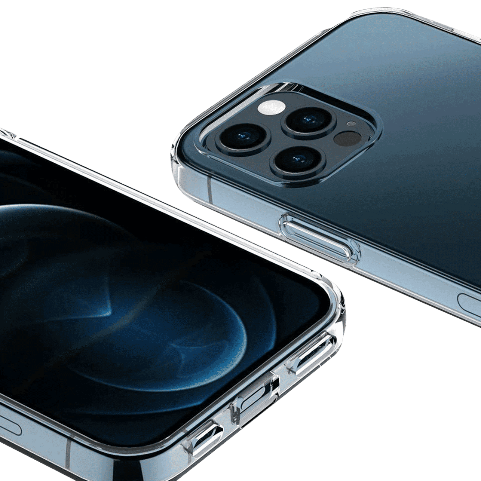 in base Ultra Slim TPU Back Cover for Apple iPhone 12 Pro Max (Ultra Thin Design, Clear)_4