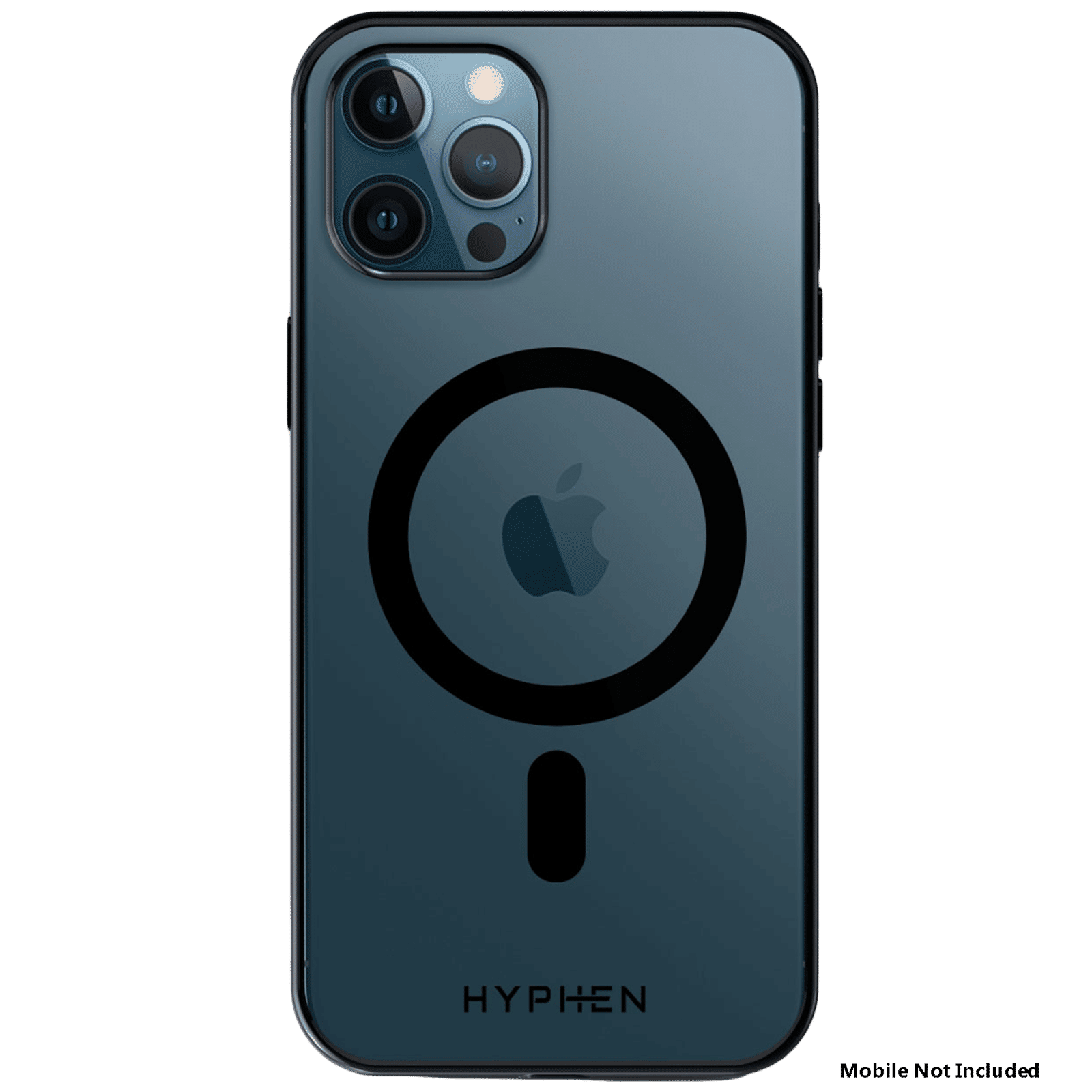 HYPHEN Aire Polycarbonate Back Cover for Apple iPhone 12 Pro Max (Wireless Charging Compatible, Black)_7