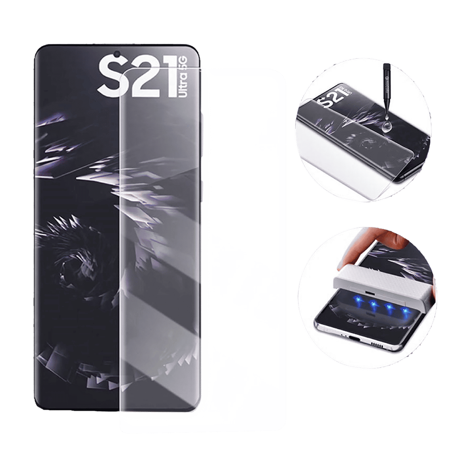 Hyphen Screen Protector for SAMSUNG S21 Ultra (Oleophobic Coating)_7