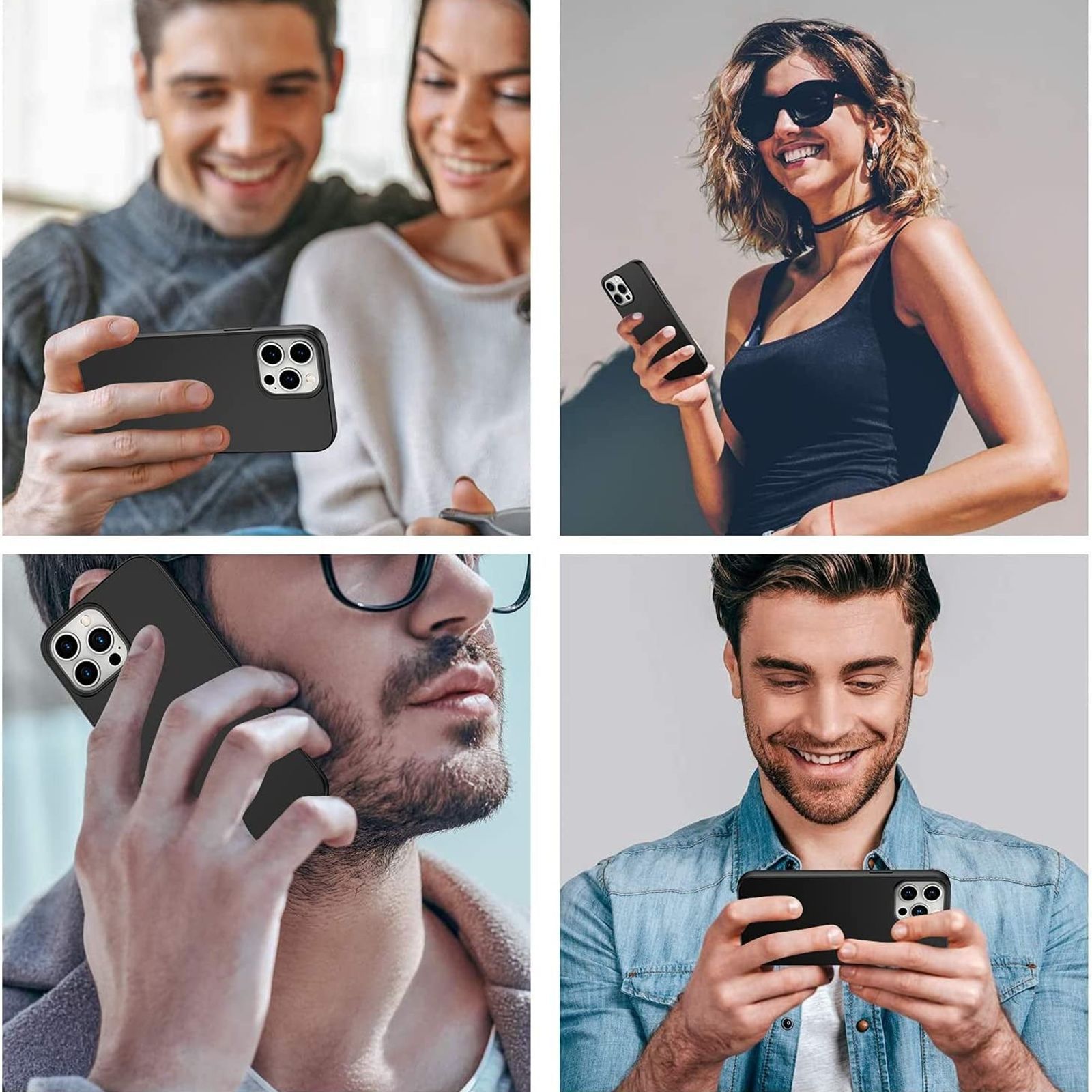 Dr. Vaku Mag-Pro Liquid Soft Silicon Back Cover for Apple iPhone 12 Pro Max (Wireless Charging Compatible, Black)_12