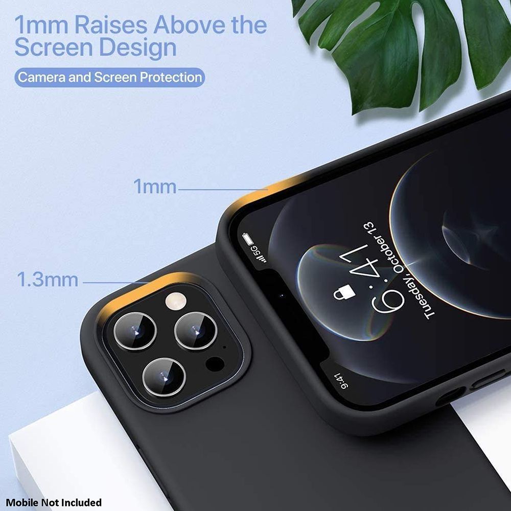 Dr. Vaku Mag-Pro Liquid Soft Silicon Back Cover for Apple iPhone 12 Pro Max (Wireless Charging Compatible, Black)_17