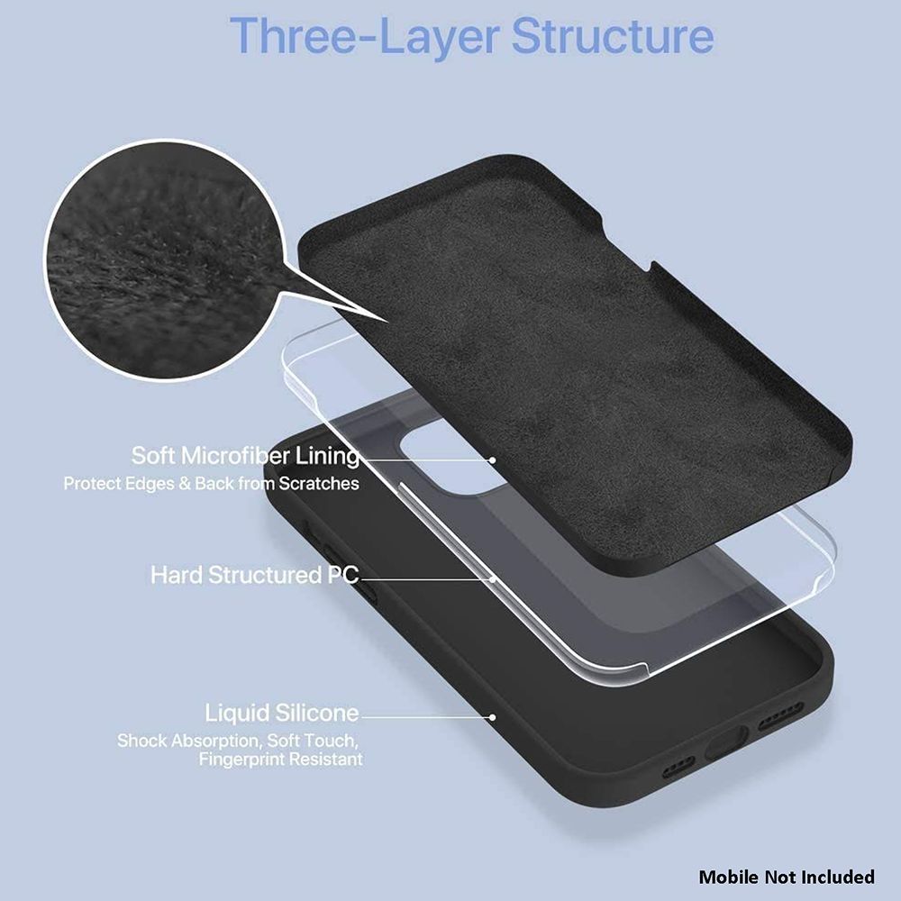 Dr. Vaku Mag-Pro Liquid Soft Silicon Back Cover for Apple iPhone 12 Pro Max (Wireless Charging Compatible, Black)_18