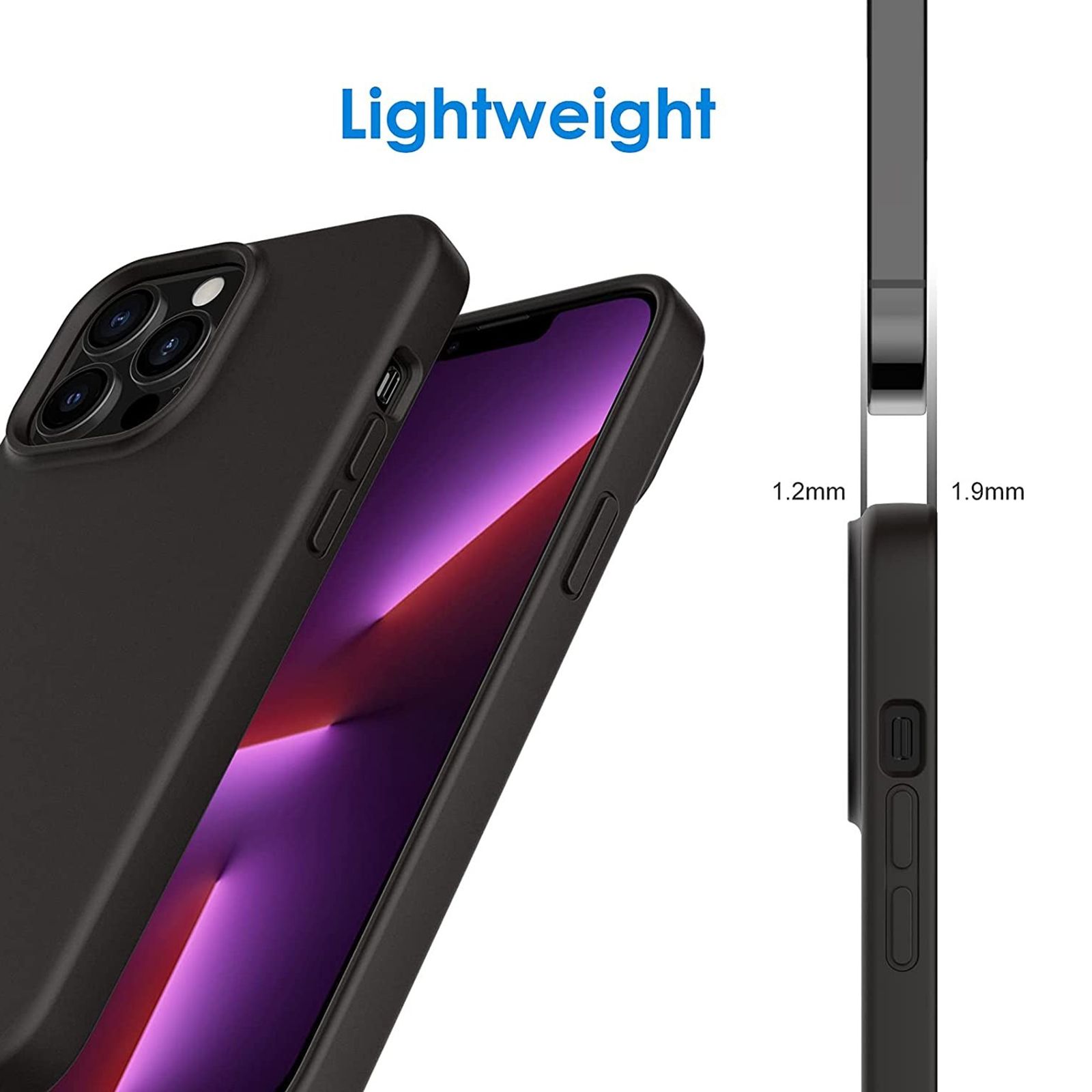 Dr. Vaku Mag-Pro Liquid Soft Silicon Back Cover for Apple iPhone 12 Pro Max (Wireless Charging Compatible, Black)_7