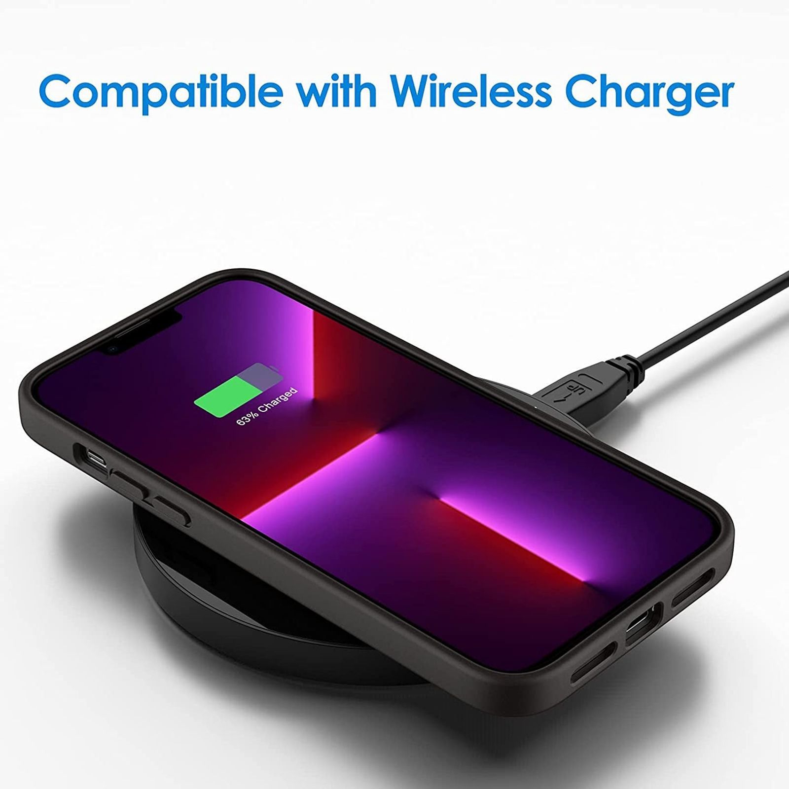 Dr. Vaku Mag-Pro Liquid Soft Silicon Back Cover for Apple iPhone 12 Pro Max (Wireless Charging Compatible, Black)_8