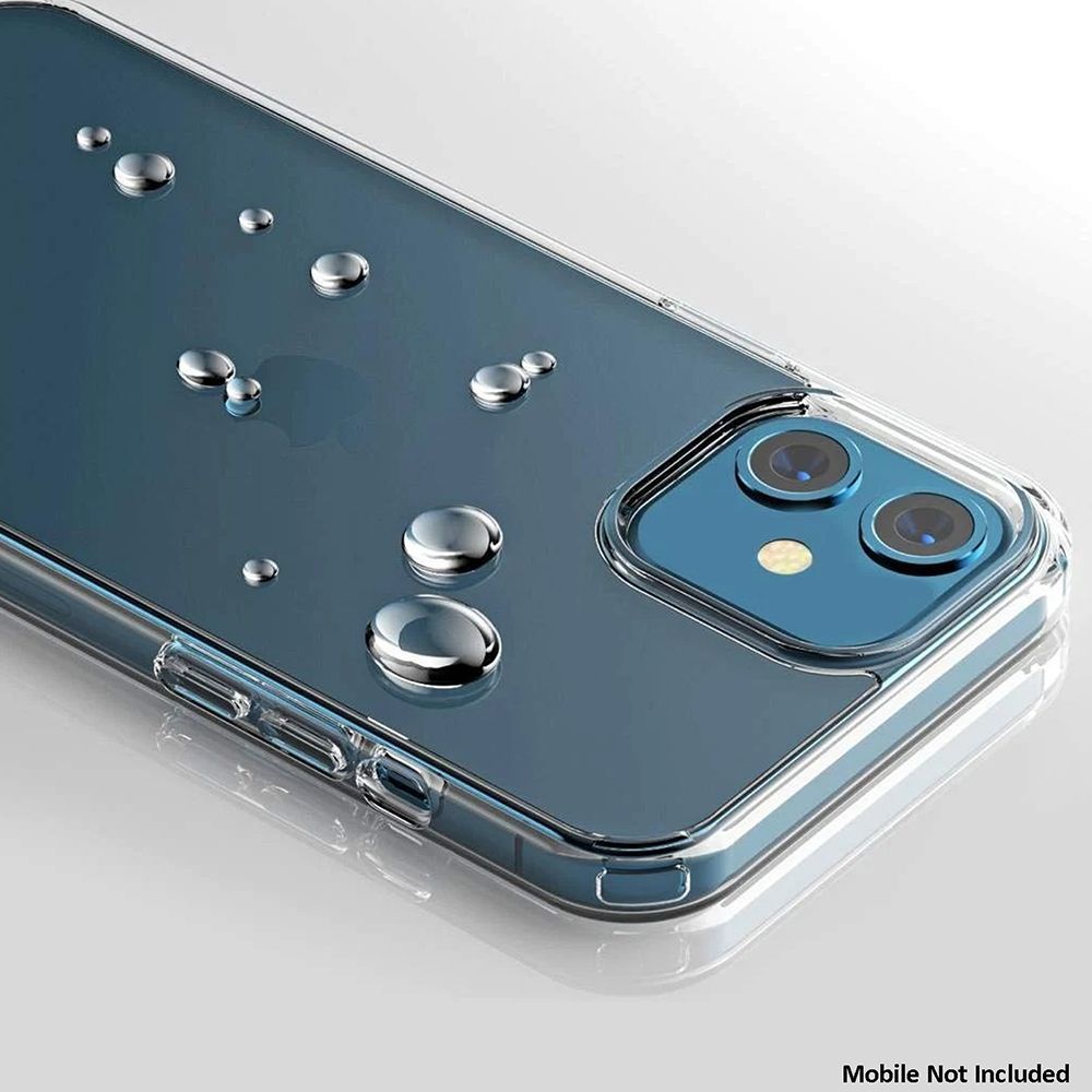 Dr. Vaku Glassy Hard TPU & Polycarbonate Back Cover for Apple iPhone 12 Mini (Scratch Resistant, Clear)_10