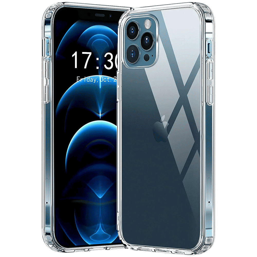 Dr. Vaku Glassy Hard TPU & Polycarbonate Back Cover for Apple iPhone 12 Pro Max (Scratch Resistant, Clear)_1