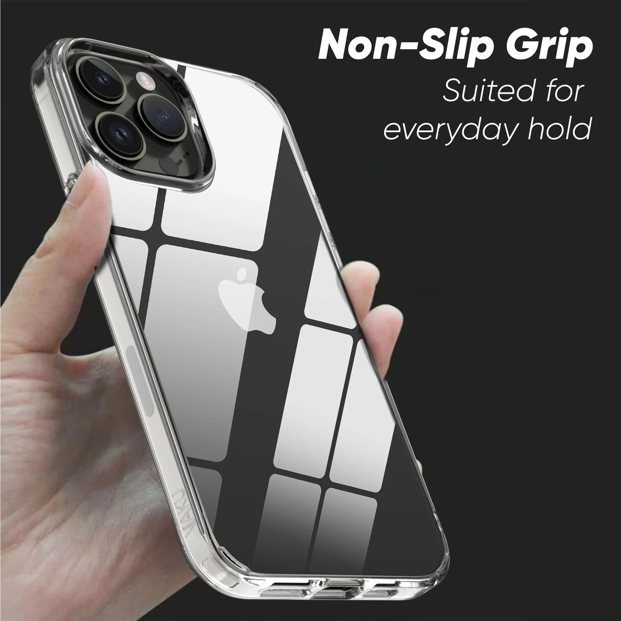Dr. Vaku Glassy Hard TPU & Polycarbonate Back Cover for Apple iPhone 12 Pro Max (Scratch Resistant, Clear)_5